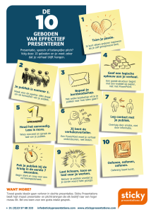 10-Geboden van Effectief Presenteren