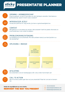 Presentatie planner